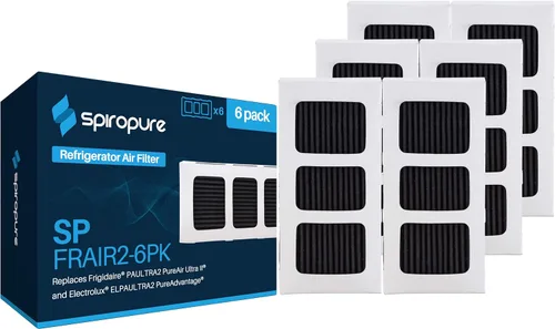 SpiroPure SP-FRAIR2 - Filtro de aire puro para refrigerador 242047805, Pure Air Ultra 2, PureAir Ultra II, PAULTRAII2PK, 5303918847, AP6285787,