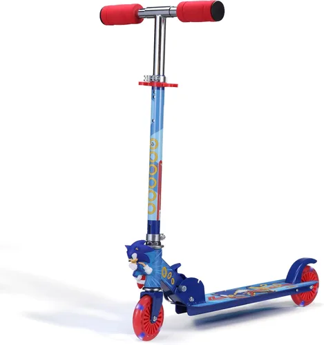 Miniatura 10 de TMNT - Patinete de patada de 2 ruedas con ruedas que se iluminan – Plegable, plataforma antideslizante, paseo cómodo y suave