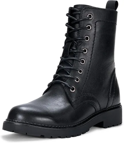 Miniatura 12 de Vepose Botas militares de combate para mujer, botas planas de tobillo en negro, con cremallera interior, estilo 925