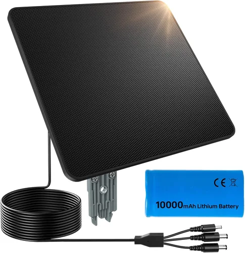 Miniatura 11 de Panel solar de 6 W para cámaras de seguridad - Cargador de batería solar con micro USB y USB-C, impermeable IP67 con montaje ajustable de 360° 3-NO