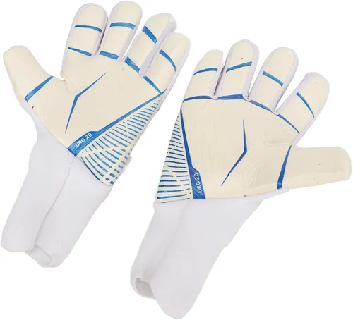 Miniatura 5 de Un par de guantes de portero de fútbol, guantes de portero de fútbol con fuerte agarre en la palma, protección para los dedos, látex antideslizante