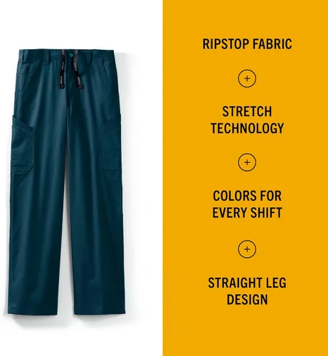 Miniatura 2 de Carhartt Rugged Flex Ripstop Scrubs para pantalones de trabajo de pierna recta con cargo para hombres