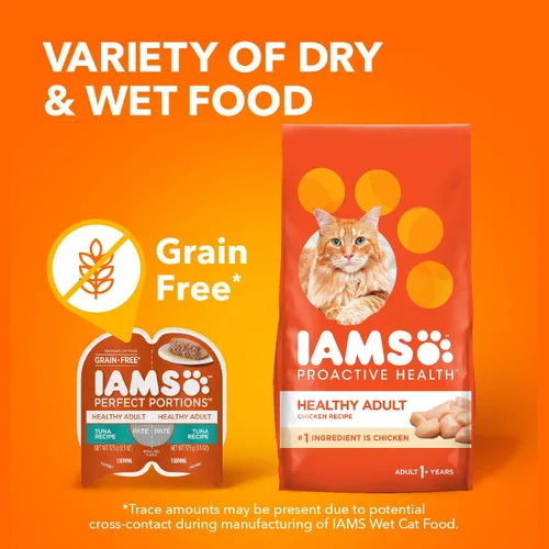 Miniatura 9 de IAMS porciones perfectas - cortes en salsas y patés, alimentos húmedos para gatos adultos sin granos (24 paquetes dobles)., Pate