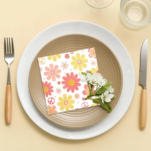 Miniatura 6 de Honoson Servilletas de Papel Desechables para Cóctel de Invitados Servilletas de Bebidas para Cena Toalla de Mano para Suministros de Fiesta
