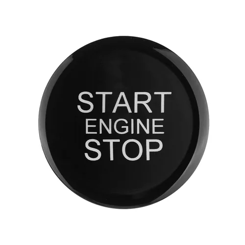 Miniatura 5 de Angelguoguo Botón de Reemplazo de Cubierta de Interruptor de Arranque/Parada del Motor de Coche en Negro Brillante ABS para Alfa Romeo Giulia