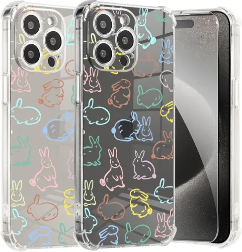 Miniatura 27 de Roemary Buffertech - Funda protectora para iPhone 13 Pro Max con diseño Golden Retriever, diseño de arcoíris con protector de pantalla