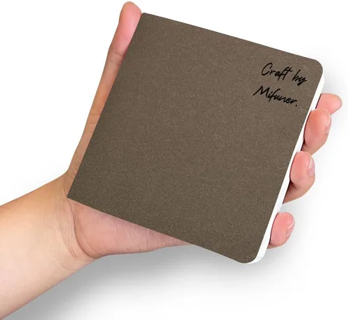 Miniatura 8 de Cuaderno de bocetos de acuarela, cuaderno de 5x5 pulgadas con cubierta de tela cuadrada portátil, 20 hojas de papel de dibujo texturizado