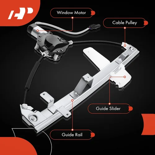 Miniatura 6 de A-Premium Elevalunas eléctrico con motor delantero del lado del conductor compatible con Jeep Grand Cherokee 1999-2000 Sport Utility delantera