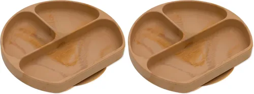 Miniatura 9 de Bumkins Plato de succión para niños pequeños y bebés, plato de agarre dividido para bebés y niños, destete LED para bebés, suministros