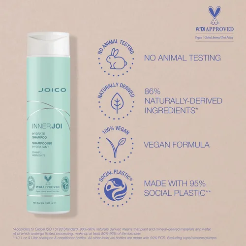 Miniatura 5 de Joico InnerJoi Hydrate Shampoo For Dry Hair & Scalp Sulfate & Paraben Free Naturally-Derived Vegan Formula