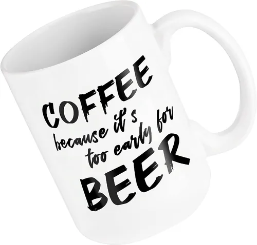 Miniatura 10 de Taza de café divertida con texto en inglés "Come Out Now"; bonita taza de cerámica blanca de 15 onzas con un eslogan genial; gran regalo único