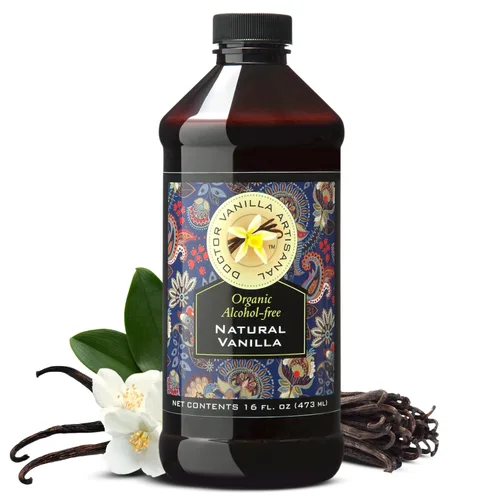 Miniatura 10 de Vainilla Natural Orgánica Sin Alcohol, Para Hornear, Bebidas Dulces Y Más, Elaborada Artesanalmente Con Vainas De Vainilla Bourbon De Madagascar