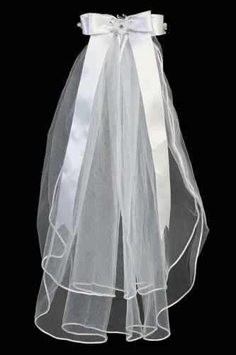Miniatura 3 de Swea Pea Lilli Girls First Communion Veil - White Holy 1st Communion Headpiece with