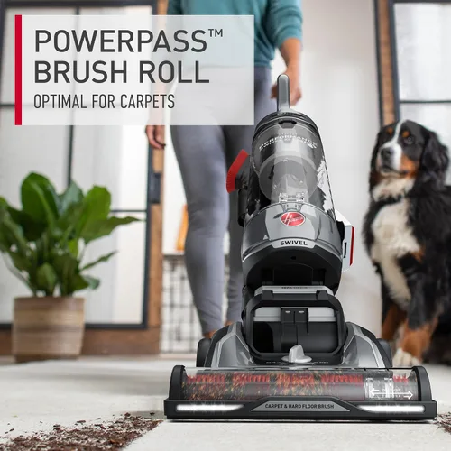 Miniatura 4 de Hoover Aspiradora giratoria XL de alto rendimiento, aspiradora vertical sin bolsa, filtración de medios HEPA, sistema MaxLife, tecnología