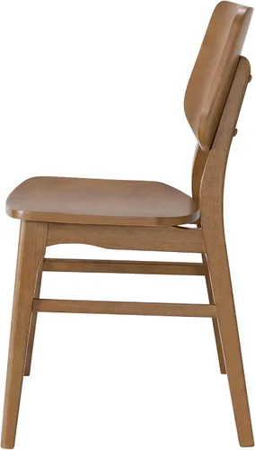 Miniatura 9 de Alaterre Furniture Calais Dining - Juego de 2 sillas de comedor moderno de mediados de siglo, juego de sillas de madera maciza con diseño
