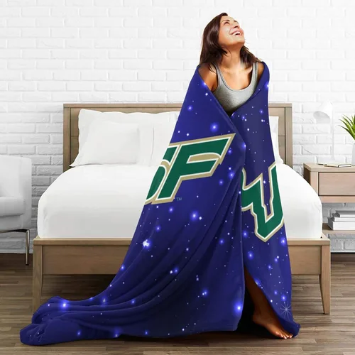 Miniatura 4 de Ytulhtp Vector USF Bulls Logo Manta de forro polar, manta de franela de microfibra muy suave para sofá cálida y acogedora para todas las estaciones