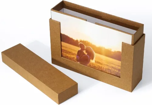 Miniatura 2 de Cajas de fotos de cartón de 5 x 7 pulgadas para fotos, juego de caja de almacenamiento de fotos familiares, caja de álbum de fotos para fotos