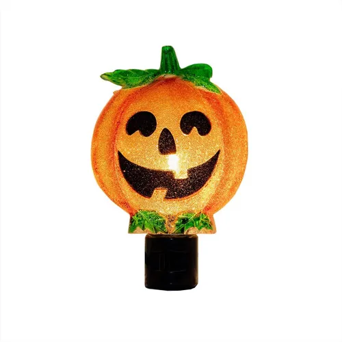 Miniatura 16 de Novelty Lights Lámpara LED copo de nieve blanco puro decoración de Navidad luz nocturna con enchufe giratorio