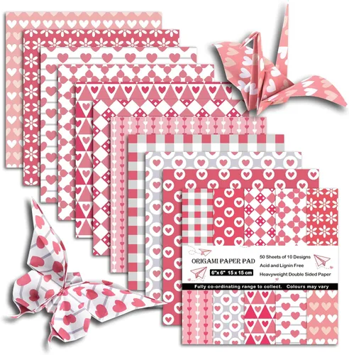 Miniatura 14 de Kit de papel para Origami, doble cara, 100 hojas, 20 colores, 6 pulgadas, cuadrado japonés Chiyo, fácil de doblar, para manualidades, bricolaje