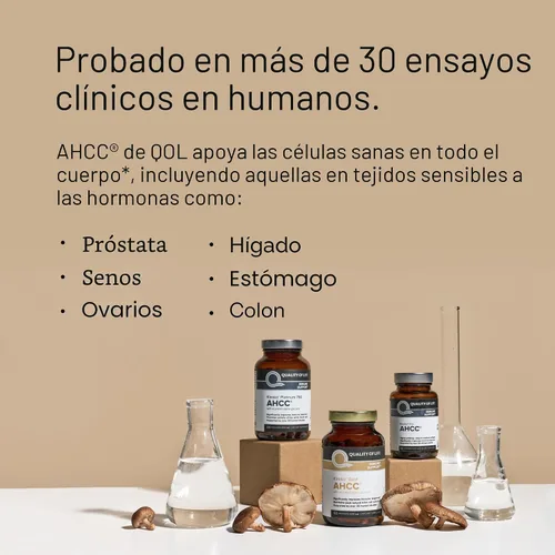 Miniatura 5 de Quality of life. Ahcc Kinoko Platinum. Extracto de hongos 0.026 oz 60 cápsulas, 812259003370, 1