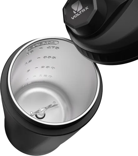 Miniatura 4 de VOLTRX ChillMix Botella agitadora de proteínas aislada de acero inoxidable - Mezclador eléctrico recargable USB C para batidos con proteínas, tazas