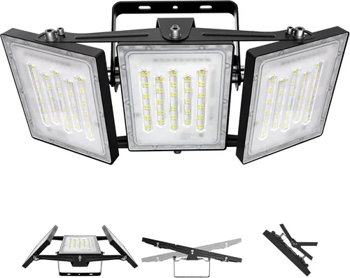 Miniatura 32 de STASUN - Luz de inundación LED para exteriores, 150 W, 15000 lúmenes, 6000 K, luz blanca IP66, impermeable, luz de estacionamiento comercial, 3