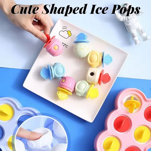 Miniatura 3 de Space Astronauts - Juego de 6 moldes de silicona para hacer paletas de helados, moldes de helado congelados, accesorios de cocina, fácil liberación