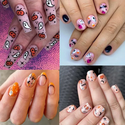 Miniatura 4 de Calcomanías de arte de uñas de Navidad 5D en relieve autoadhesivas para arte de uñas, lindos gnomos de Papá Noel, muñeco de nieve, árbol de Navidad