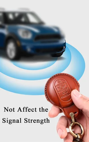 Miniatura 4 de SANRILY Funda para llavero para Mini Cooper sin llave, Negro