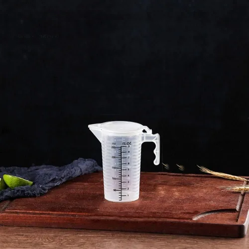 Miniatura 8 de Vasos medidores de plástico con asa, taza medidora de líquido transparente, jarra de vertido para harina y aceite en polvo, hornear, líquido, uso
