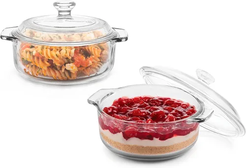 Miniatura 11 de Libbey 55952 - 3.2 cuartos de galones Cacerola con tapa, Transparente