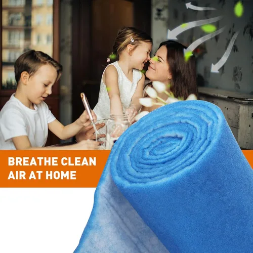 Miniatura 4 de Kit de filtros de ventilación de aire de 12" x 140" - Filtros de ventilación de piso recortados a medida para el hogar. Rollo de filtro de aire