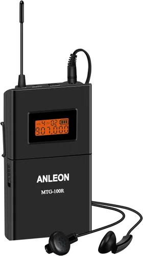 Miniatura 6 de ANLEON MTG-100 Sistema de guía turístico inalámbrico Micrófono de traducción de iglesia para guías turísticos Traducción de idioma de museo