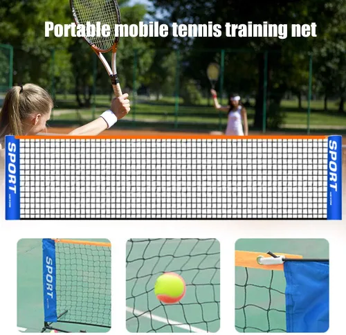 Miniatura 6 de Red de bádminton portátil, red de tenis de bádminton plegable para interior y exterior, patio, playa, redes deportivas para tenis, bádminton