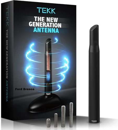 Miniatura 29 de Tekk - Antena corta para auto, diseñada para una recepción optimizada de FM/AM, 4.8 pulgadas