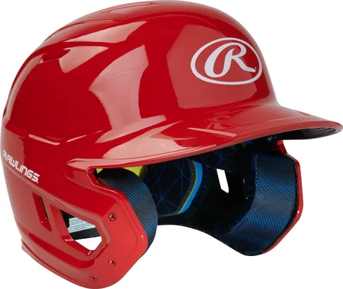 Miniatura 3 de Rawlings Casco de bateo de béisbol MACH Brillo Tamaños JR y SR Varios colores brillo escarlata