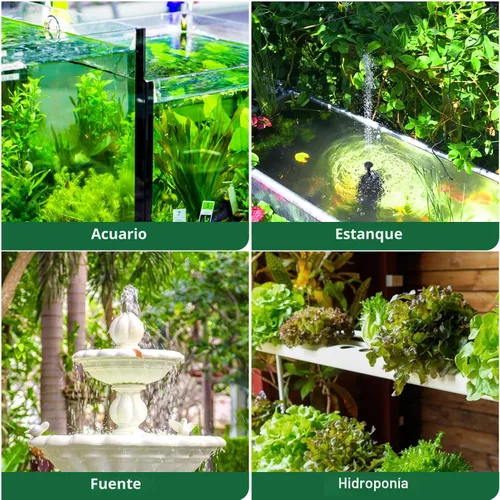 Miniatura 7 de GROWNEER Bomba sumergible de 550 GPH Bomba de agua ultra silenciosa de 30 W, 2000 L/H, con elevación de 7.2 pies de alto, 3 boquillas, tubo de 4.9