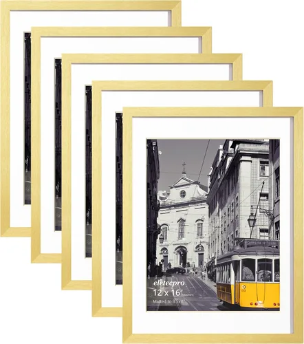 Miniatura 74 de eletecpro - Juego de 10 marcos de fotos de 5 x 7 pulgadas, collage de marcos de fotos para decoración de pared, muestra fotos de 4 x 6