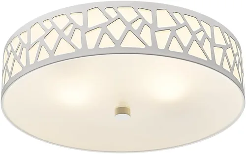 Miniatura 10 de Lámpara de techo de montaje empotrado de 12 pulgadas, 2 - Luminaria de techo vintage con pantalla de vidrio esmerilado, Luminaria de bronce frotado