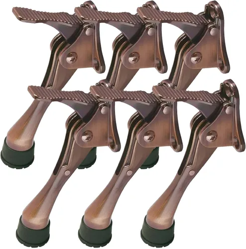 Miniatura 32 de Tope de puerta One Touch Kickdown, soporte de puerta, topes de puerta resistentes, parte inferior de la puerta, puntas de goma ajustables en altura