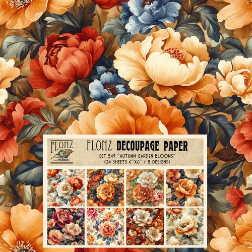 Miniatura 4 de Decoupage - Paquete de papel (24 hojas de 6 x 6 pulgadas) Secret Garden # Papel de patrón de estilo vintage para decoupage, manualidades y álbumes
