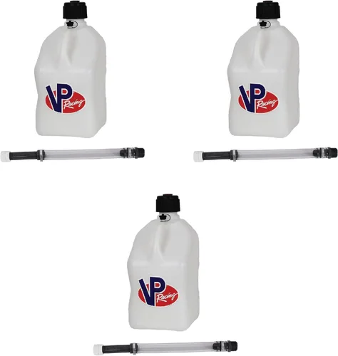 VP Racing VP-35200 - Jarra de combustible líquido de carga rápida de 5 galones para deportes de motor y kit de manguera y tapa de lujo de 14