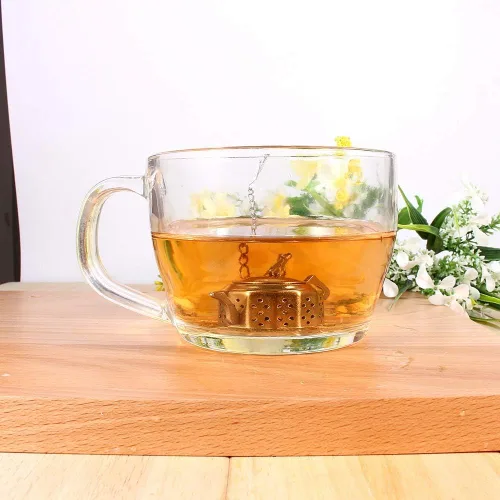 Miniatura 4 de Infusor de té en forma de tetera, colador de té ultra fino, filtro difusor de filtro de acero inoxidable para tazas de té de grano de hojas sueltas