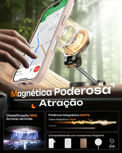 Miniatura 755 de TOCOL Funda para iPhone 11, compatible con Magsafe, protección completa de cámara, imanes integrados, protección contra caídas, funda translúcida