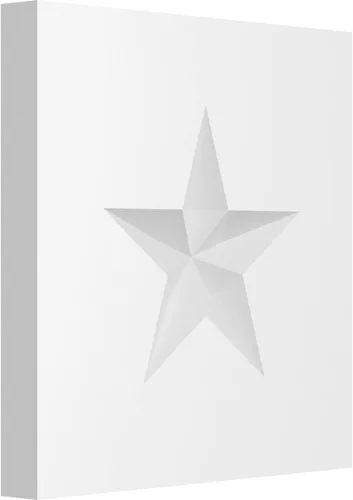 Miniatura 14 de Ekena Millwork ROSP080X080X050SDG06 Roseta de estrella Sedgwick estándar con borde cuadrado, 8 pulgadas de ancho x 8 pulgadas de alto x 1/2 "P