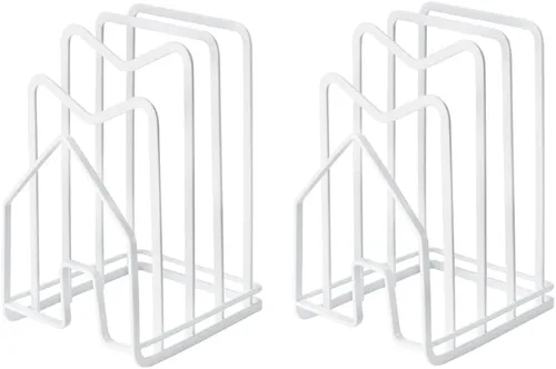 Miniatura 14 de SUNFICON Estante para tabla de cortar, organizador de tablas de cortar, soporte para tapas de ollas, bandeja fina para hornear, bandeja de secado 1
