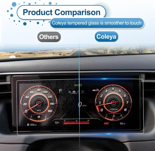Miniatura 6 de Protector de pantalla de salpicadero Santa Cruz 2022 2023 2024 para Hyundai Santa Cruz 10.25 pulgadas, vidrio templado 9H 2023 2024 Accesorios