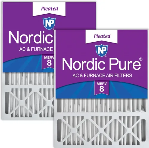 Miniatura 10 de Nordic Pure 20 x 25 x 5 (19_7/8 x 24_7/8 x 4_3/8) Honeywell/Lennox MERV 8 filtro de aire de repuesto, 1 paquete