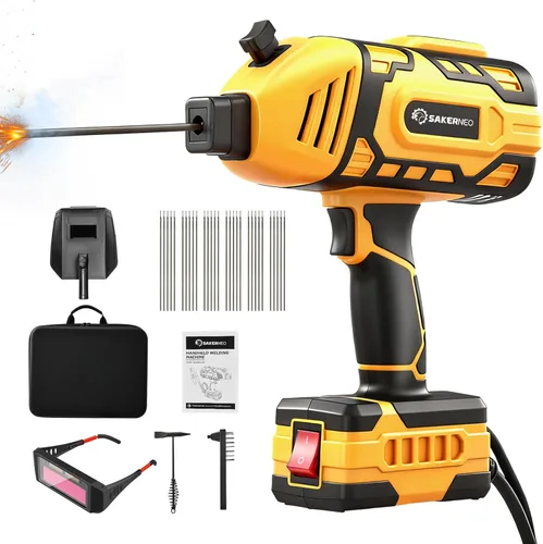 Máquina de Soldadura Portátil Manual de 110V con Inversor IGBT, Corriente Ajustable de 5 Niveles 20-120A, Diseño Compacto y Ligero para Soldador de