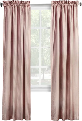 Miniatura 2 de Loft Living Par de paneles de cortina para ventana de doble poste de 40 x 54 pulgadas, color burdeos